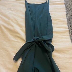 Green cotton jumpsuit